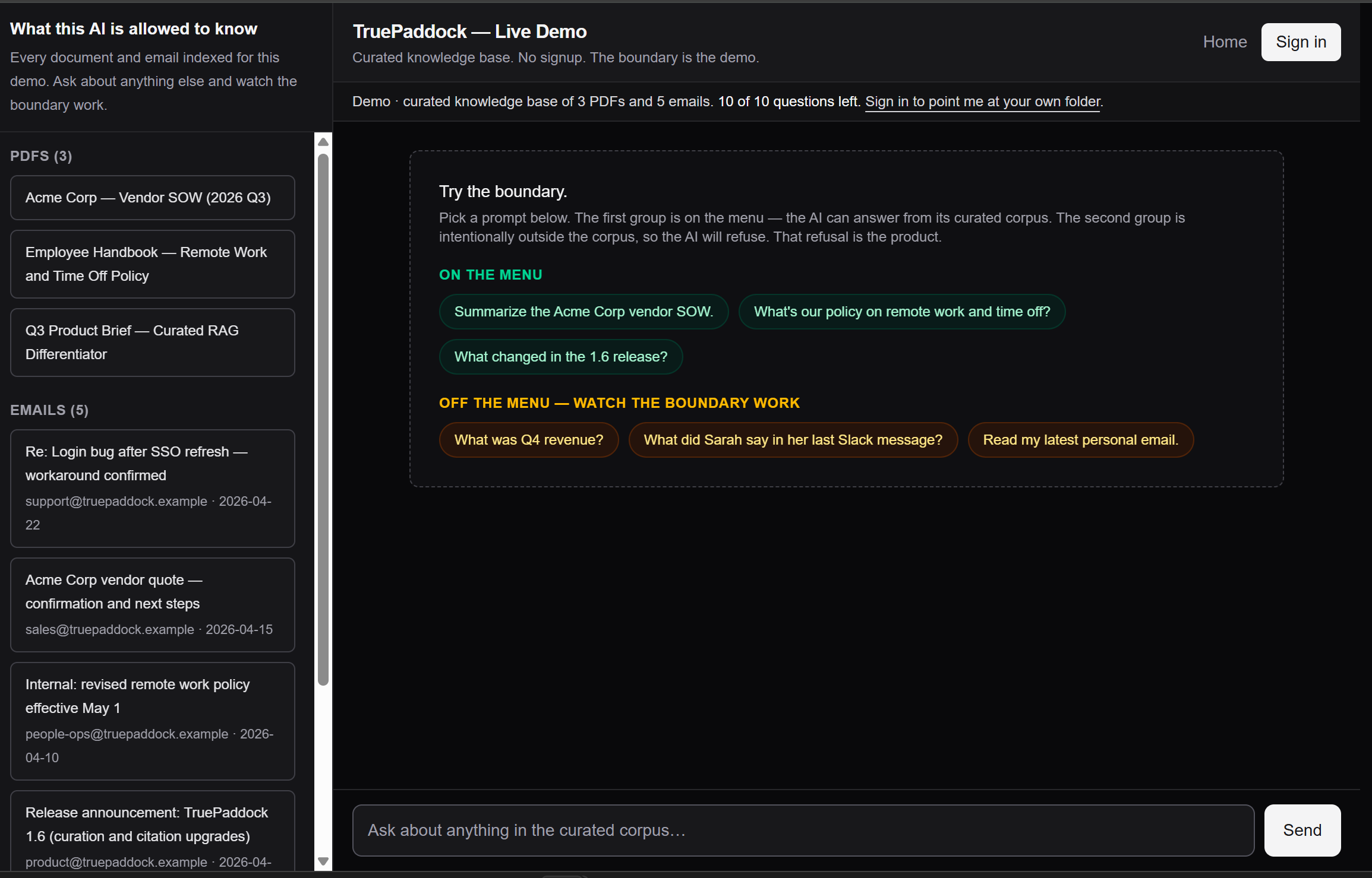 TruePaddock screenshot